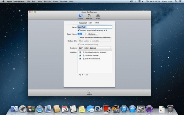 Si aggiorna Apple Configurator