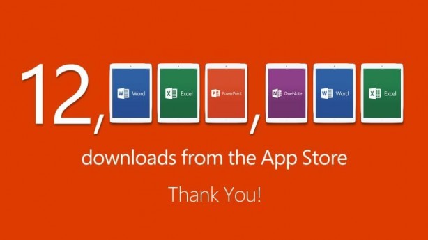 Microsoft ha annunciato 12 milioni di download per Office su App Store