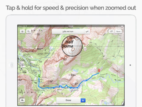 Footpath: evidenzia il percorso su mappa con un dito