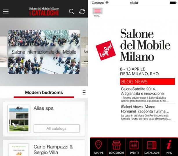 Salone del Mobile di Milano 2014: disponibili su App Store 2 app dedicate