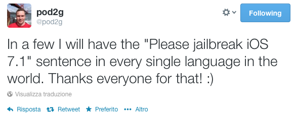 Pod2G sta per rilasciare il jailbreak di iOS 7.1?