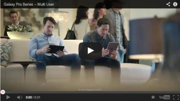 Samsung manda in onda 3 nuove pubblicità e se la prende con l’iPad