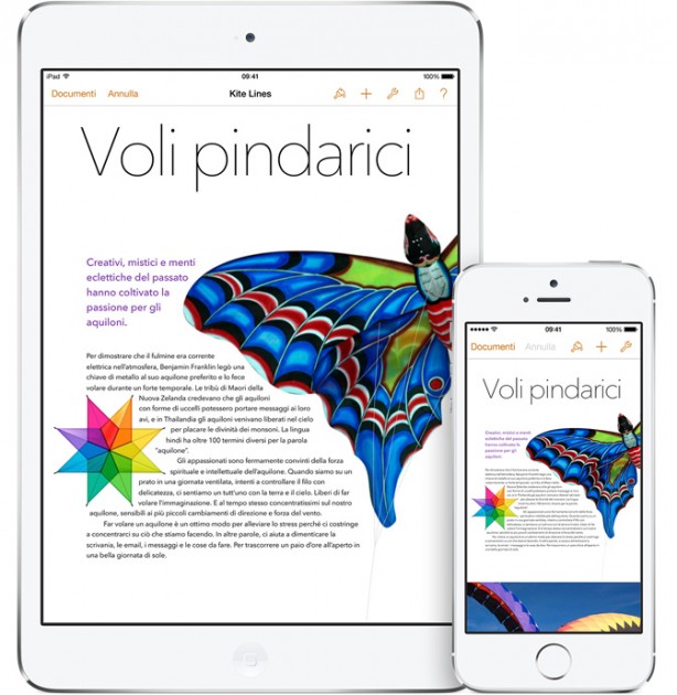 La suite iWork per iOS si aggiorna