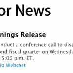 Apple annuncia la data della prossima conferenza finanziaria