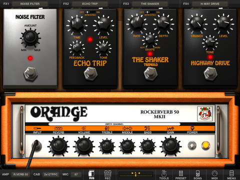 Amplitube Orange disponibile su App Store