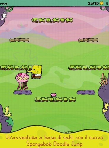 Tutti a Bikini Bottom con “Doodle Jump Spongebob Squareparents”