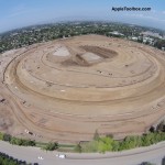 Appare la forma del campus Apple sul terreno