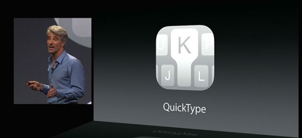 La nuova tastiera intelligente “QuickType” e possibilità di sfruttare tastiere da altre piattaforme