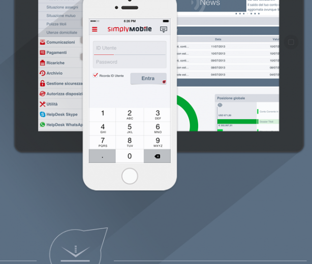 Simply Mobile, la nuova app di mobile banking per iPad