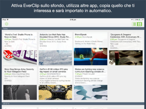 EverClip 2, un’app per salvare contenuti su Evernote