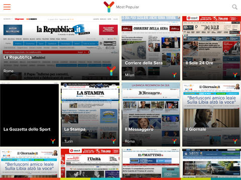 Ynews Pro Italia: tutti i giornali mondiali da leggere in un’unica app