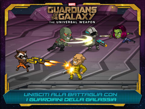 Arriva su App Store “Marvel Guardiani della Galassia: L’arma universale”