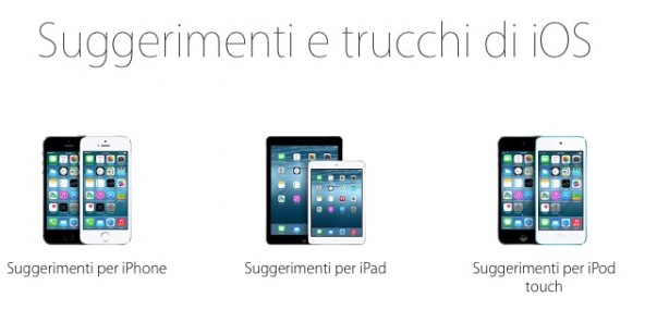 Apple pubblica la pagina web di “Suggerimenti”