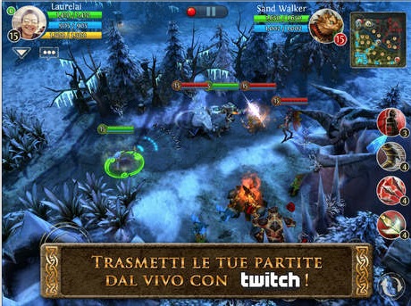 Heroes of Order & Chaos supporta il video streaming su Twitch