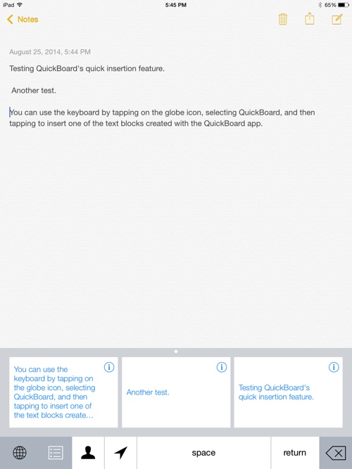 QuickBoard, una nuova tastiera che arriverà con iOS 8