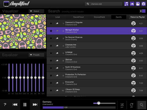 Amplifind Music Player and Visualizer: tutta la musica che vuoi in una sola app