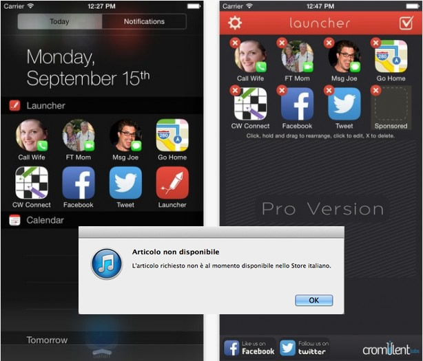Launcher: ottima applicazione gratuita… rimossa da App Store
