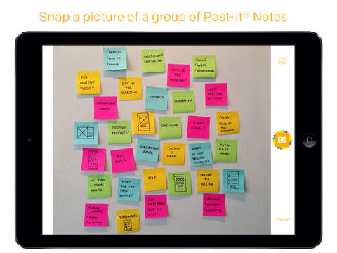 Post-it Plus: fai una foto ai tuoi post-it, raggruppali su iPad ed esportali a tuo piacimento