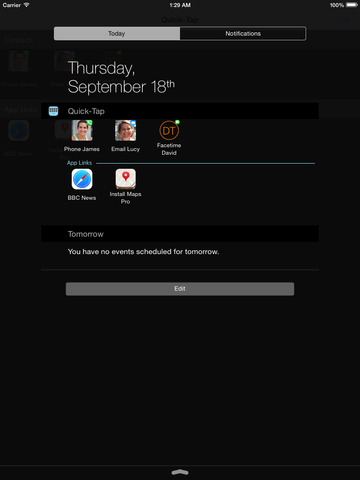 Quick-Tap: il centro notifiche personalizzato con i tuoi contatti, brani musicali e app di messaggistica