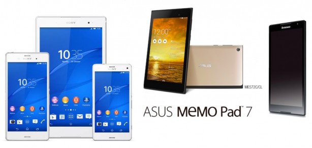 IFA 14: ASUS MeMo Pad 7, Lenovo Tab 8 e Sony Xperia Tablet Z3 Compact