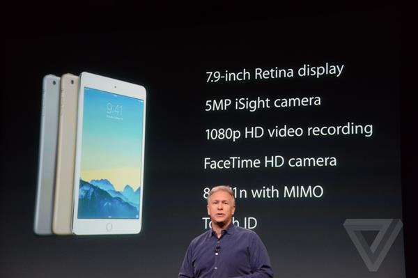 Apple presenta il nuovo iPad Mini 3 con Touch ID e anche in versione Oro