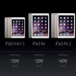 iPad mini ed iPad Air di prima generazione ancora in vendita anche dopo iPad Air 2 ed iPad mini 3