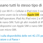iPad Air 2 e iPad mini 3: ecco le Apple SIM!
