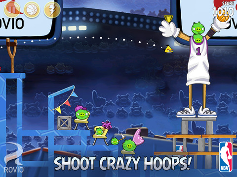 Rovio aggiorna Angry Birds Seasons a tema NBA