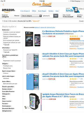 Trove le migliori offerte su Amazon con Cerca Sconti