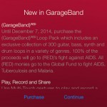 Garageband: nuovo update con pacchetto (RED)