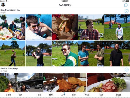 Dropbox Carousel arriva anche su iPad