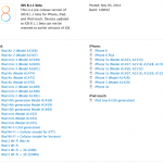 Apple rilascia la prima beta di iOS 8.1.1, ecco le novità
