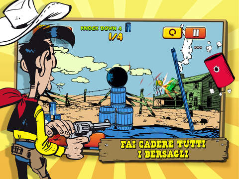 Dimostra le tue abilità nel tiro al bersaglio con Lucky Luke Shoot & Hit