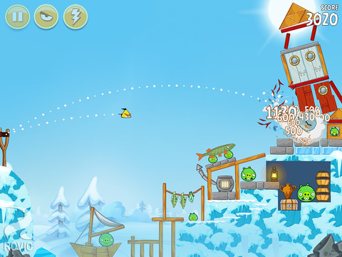 Arrivano nuovi livelli invernali su Angry Birds Seasons