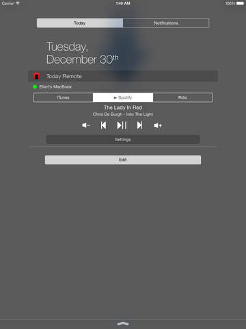 TodayRemote iPad pic1