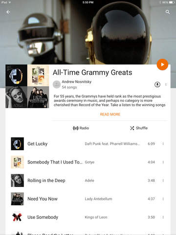 Google Play Music arriva anche su iPad