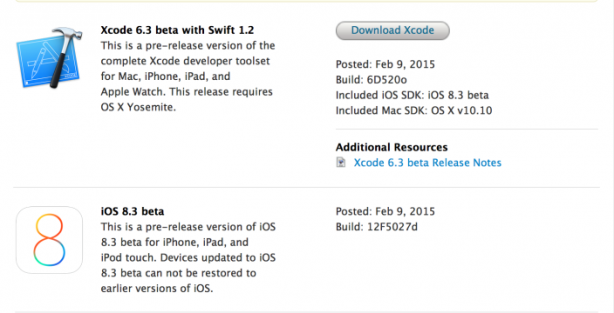 Apple pubblica la prima beta di iOS 8.3