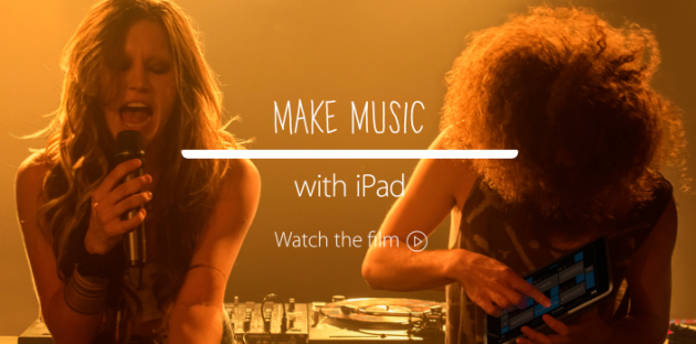 Un nuovo spot Apple mostra l’iPad nel mondo della musica