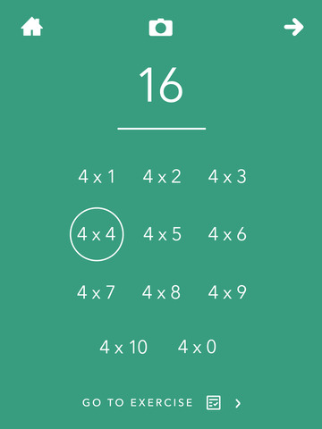 Flat Multiplication Tables iPad pic0