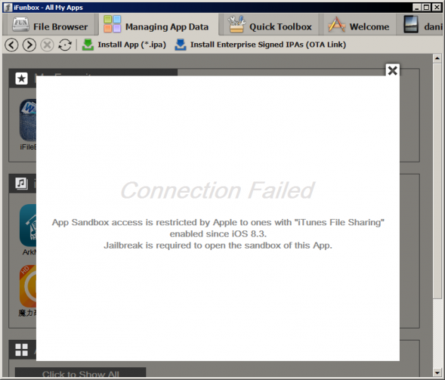 iOS 8.3 blocca le app che accedono alle directory dell’iPhone