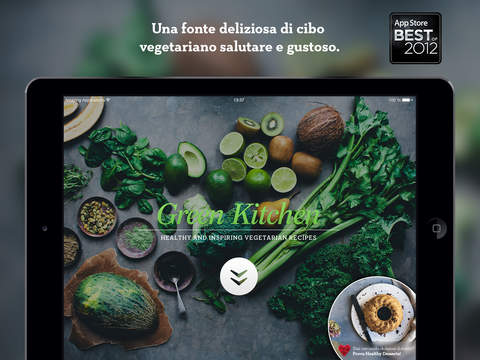 Ricette vegetariane su iPad, iPhone e Apple Watch con Green kitchen