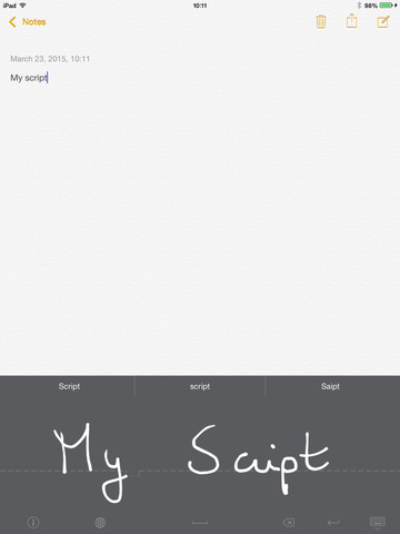 MyScript Stylus iPad pic0