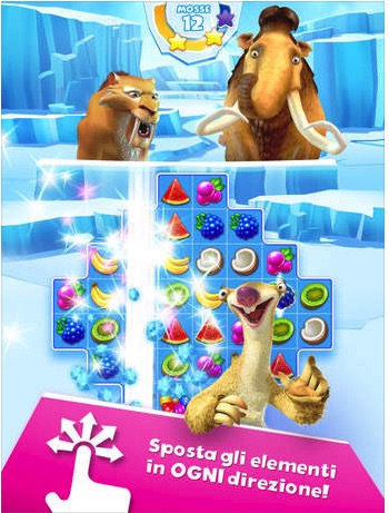 “L’era glaciale – La valanga”, un nuovo puzzle game da Gameloft