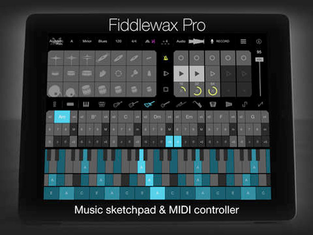 Fiddlewax Pro farà del vostro iPad uno strumento musicale completo e versatile!