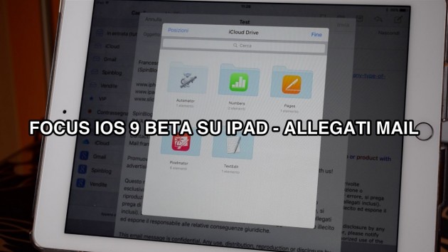 Inviare allegati dall’app Mail? In iOS 9 sarà possibile [VIDEO]