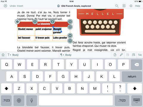 Mellel: per scrivere testi lunghi comodamente anche su iPad