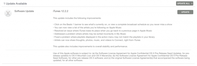 iTunes 12.2.2 aggiunge tante funzioni per Beats 1