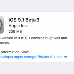 iOS 9.1 beta 3 disponibile per gli sviluppatori