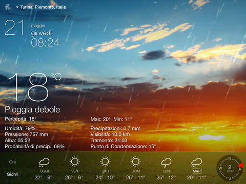 Giveaway Of The Week: 3 copie gratuite per Meteo Live [CODICI UTILIZZATI CORRETTAMENTE]