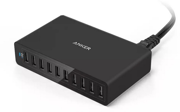 Offerta Amazon Italia: Anker PowerPort, caricabatterie da parete con 10 porte USB